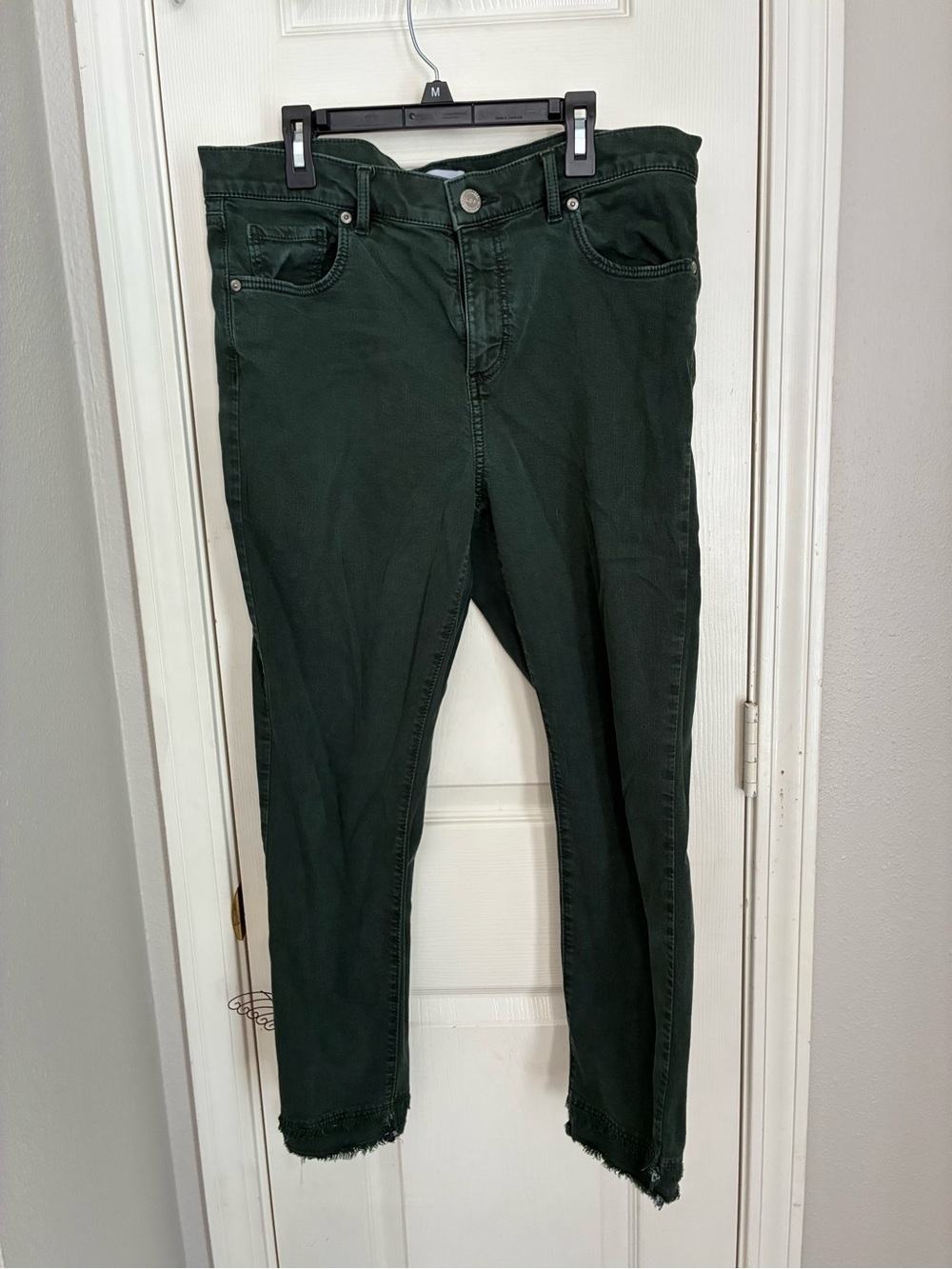 LOFT Skinny Jeans in Dark Green